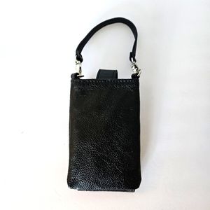 NY&CO Black Small Folding Wallet/Wristlet with Loop Handle O/S